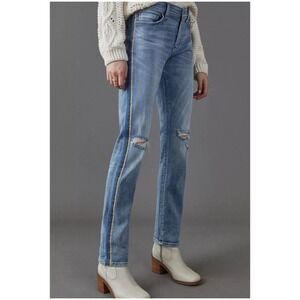 Pilcro and the Letterpress Blue Boyfriend Jeans